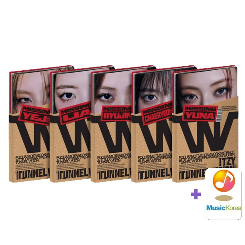 ITZY - 11th Mini Album [TUNNEL VISION] (Member Ver.) + MusicKorea Photocard